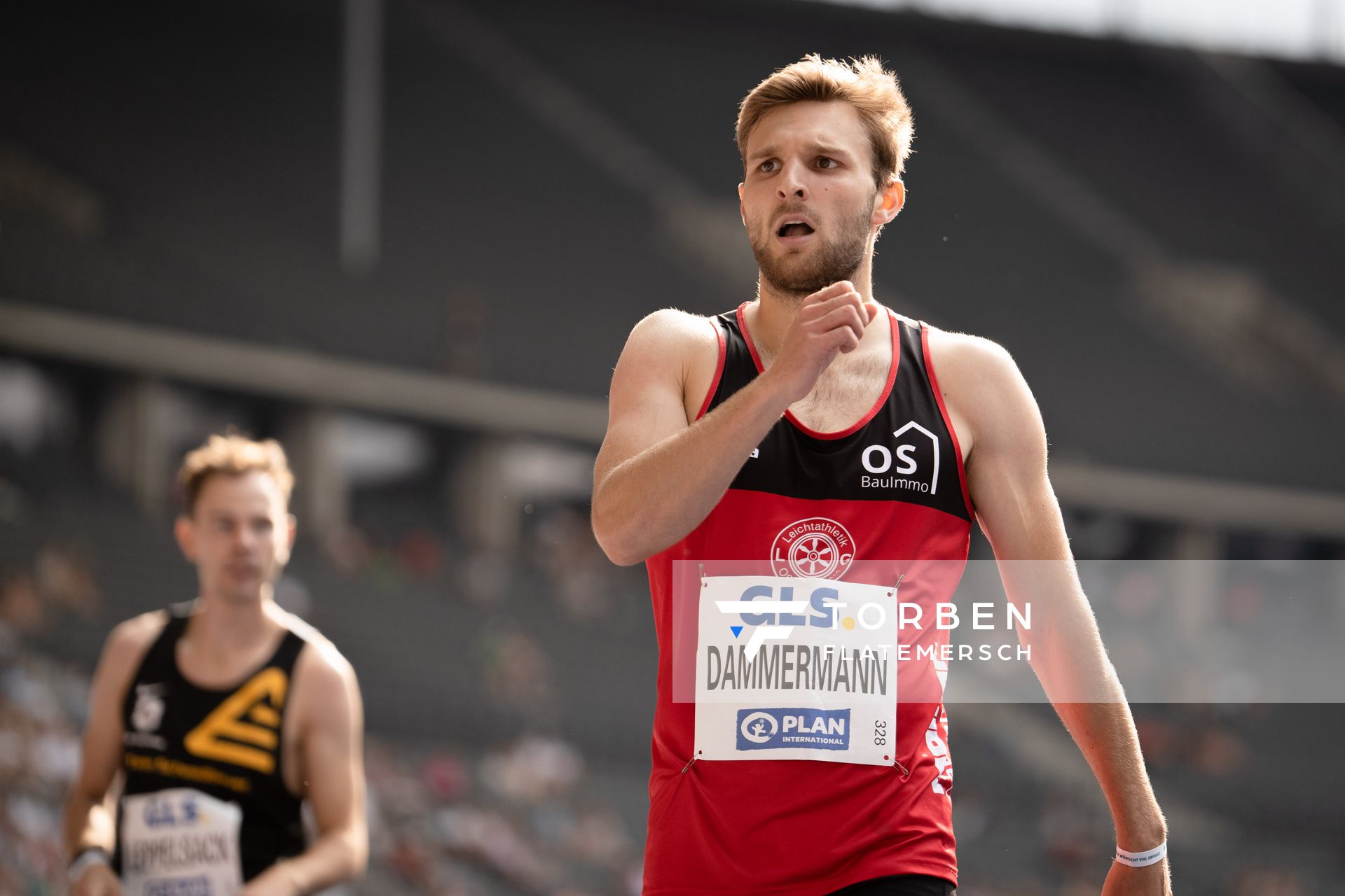 Fabian Dammermann (LG Osnabrueck) waehrend der deutschen Leichtathletik-Meisterschaften im Olympiastadion am 25.06.2022 in Berlin